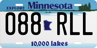 MN license plate 088RLL