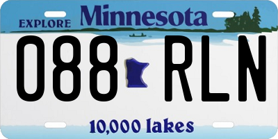 MN license plate 088RLN