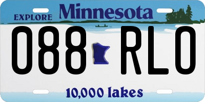 MN license plate 088RLO