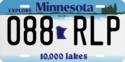 MN license plate 088RLP