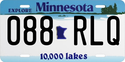 MN license plate 088RLQ