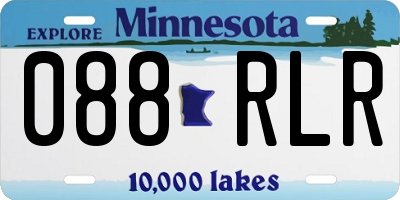 MN license plate 088RLR