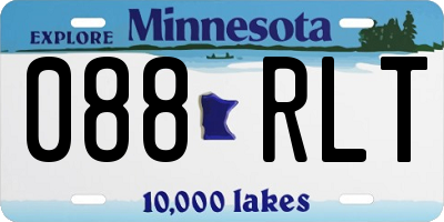MN license plate 088RLT