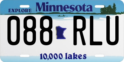 MN license plate 088RLU