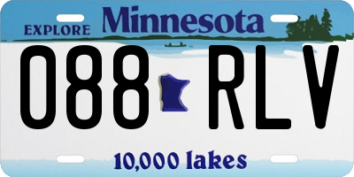 MN license plate 088RLV