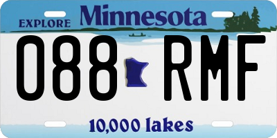 MN license plate 088RMF