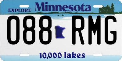 MN license plate 088RMG
