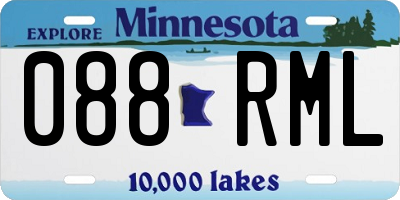 MN license plate 088RML