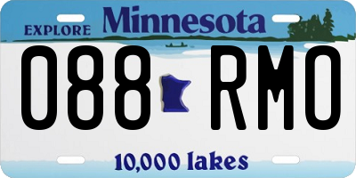 MN license plate 088RMO