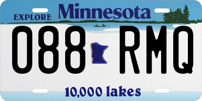 MN license plate 088RMQ
