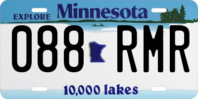MN license plate 088RMR