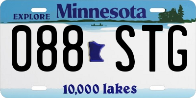 MN license plate 088STG