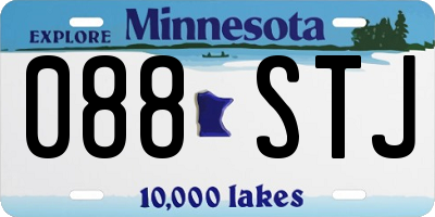 MN license plate 088STJ
