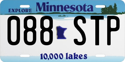 MN license plate 088STP
