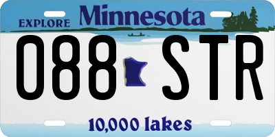 MN license plate 088STR