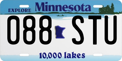MN license plate 088STU