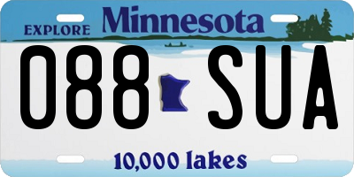 MN license plate 088SUA
