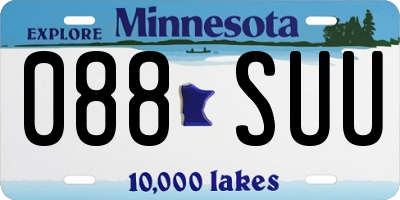 MN license plate 088SUU