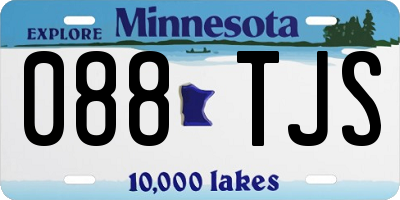 MN license plate 088TJS
