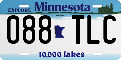 MN license plate 088TLC