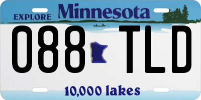 MN license plate 088TLD
