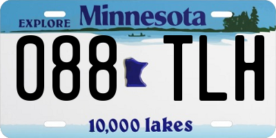 MN license plate 088TLH