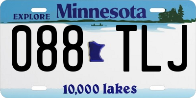 MN license plate 088TLJ