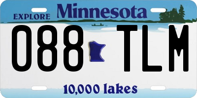 MN license plate 088TLM