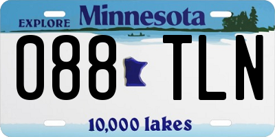 MN license plate 088TLN