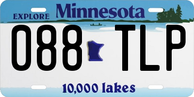 MN license plate 088TLP