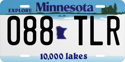 MN license plate 088TLR