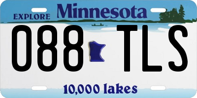 MN license plate 088TLS