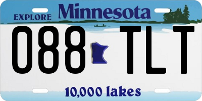 MN license plate 088TLT