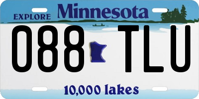 MN license plate 088TLU