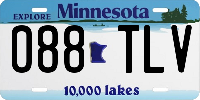 MN license plate 088TLV