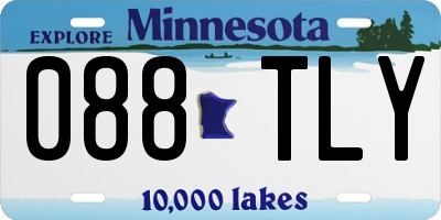 MN license plate 088TLY