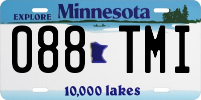 MN license plate 088TMI