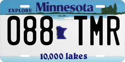 MN license plate 088TMR