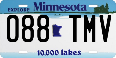 MN license plate 088TMV