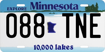 MN license plate 088TNE