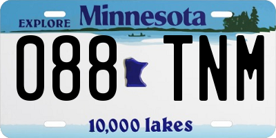 MN license plate 088TNM