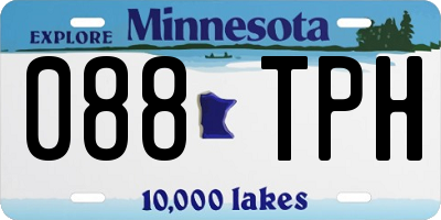 MN license plate 088TPH