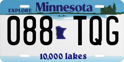 MN license plate 088TQG