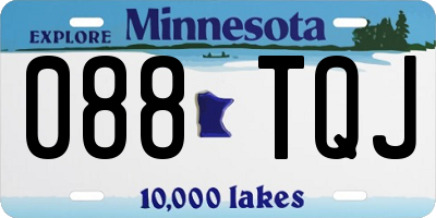 MN license plate 088TQJ