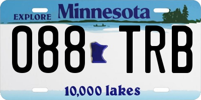 MN license plate 088TRB