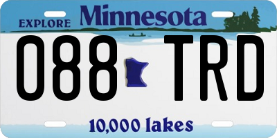 MN license plate 088TRD