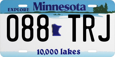 MN license plate 088TRJ