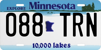 MN license plate 088TRN