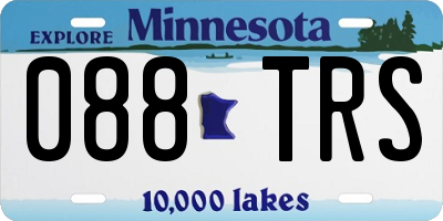 MN license plate 088TRS