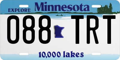 MN license plate 088TRT